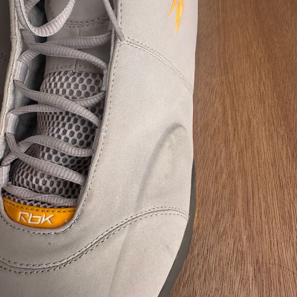 Reebok RB 811 FLU Men’s Size 15 Grey & Yellow Sneakers — Rare Vintage RBK - Picture 5 of 8